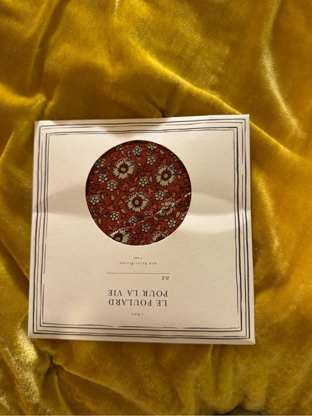 Sezane Le Foulard Pour La Vie Red Floral Scarf - Unbranded